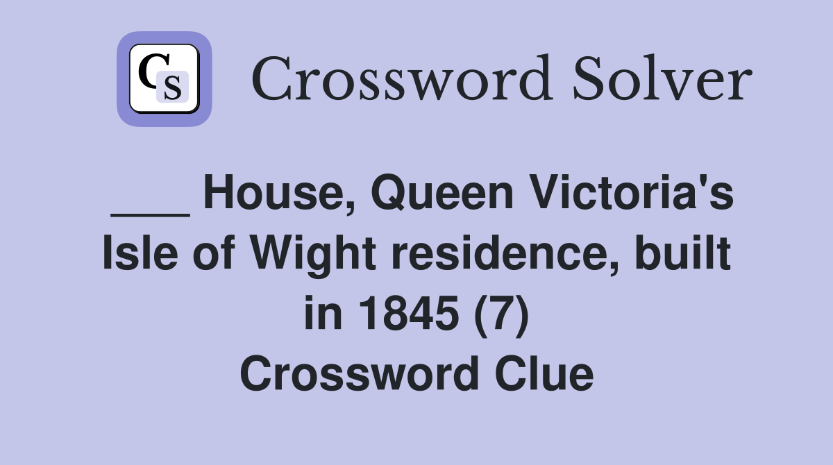 House, Queen Victoria's Isle of Wight residence, built in 1845 (7